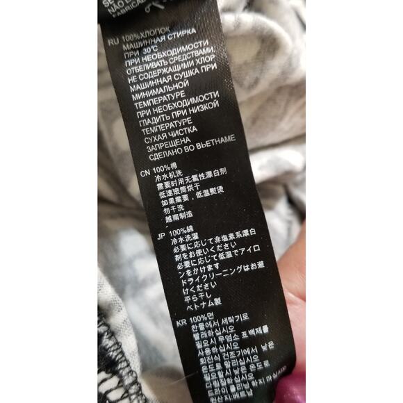 Forever 21 Black & White Roll Top Waist Maxi Length A-Line Skirt Size S - Picture 9 of 10